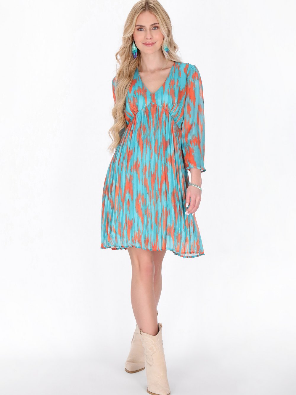 Thumbnail - IZIA Kleid Damen mehrfarbig gemustert, M