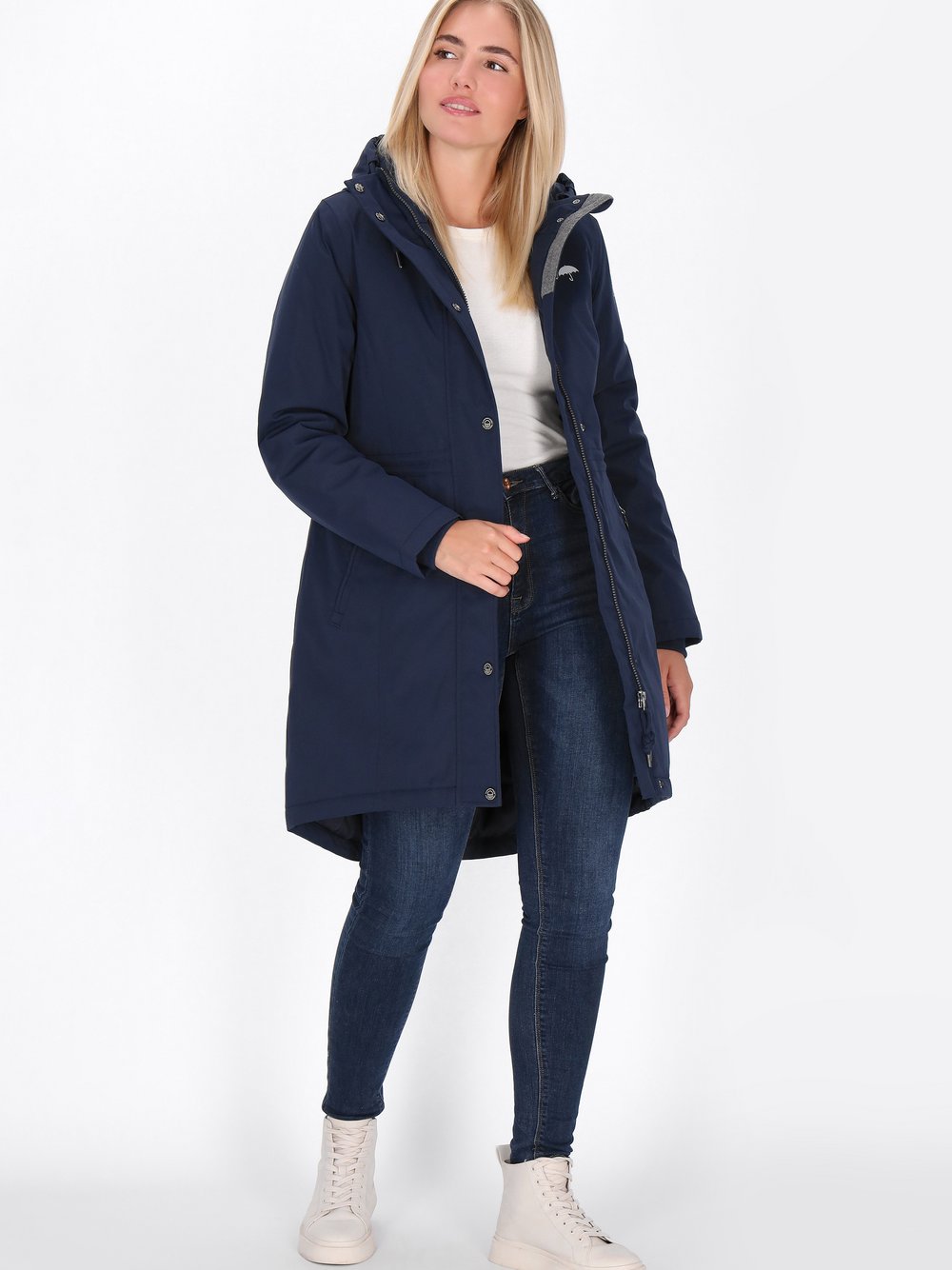 Schmuddelwedda Parka Damen blau, L