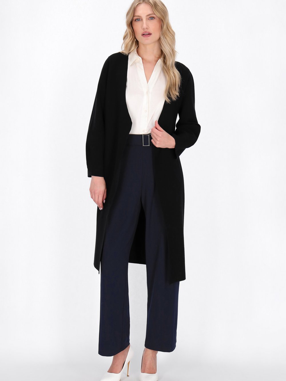 Dreimaster Strickjacke Damen Viskose schwarz, M/L