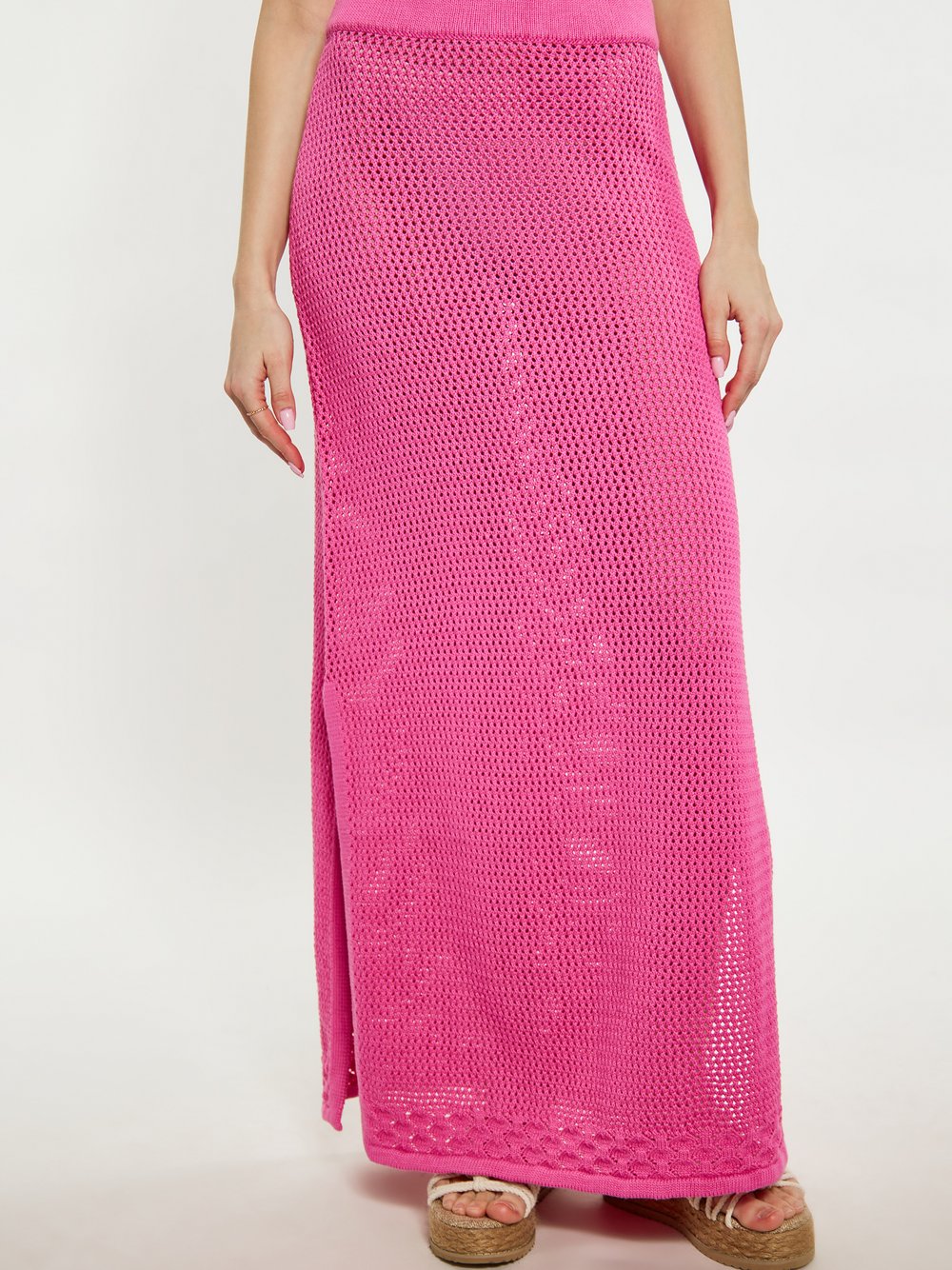 MyMo Rock Damen Baumwolle rosa gestreift, S