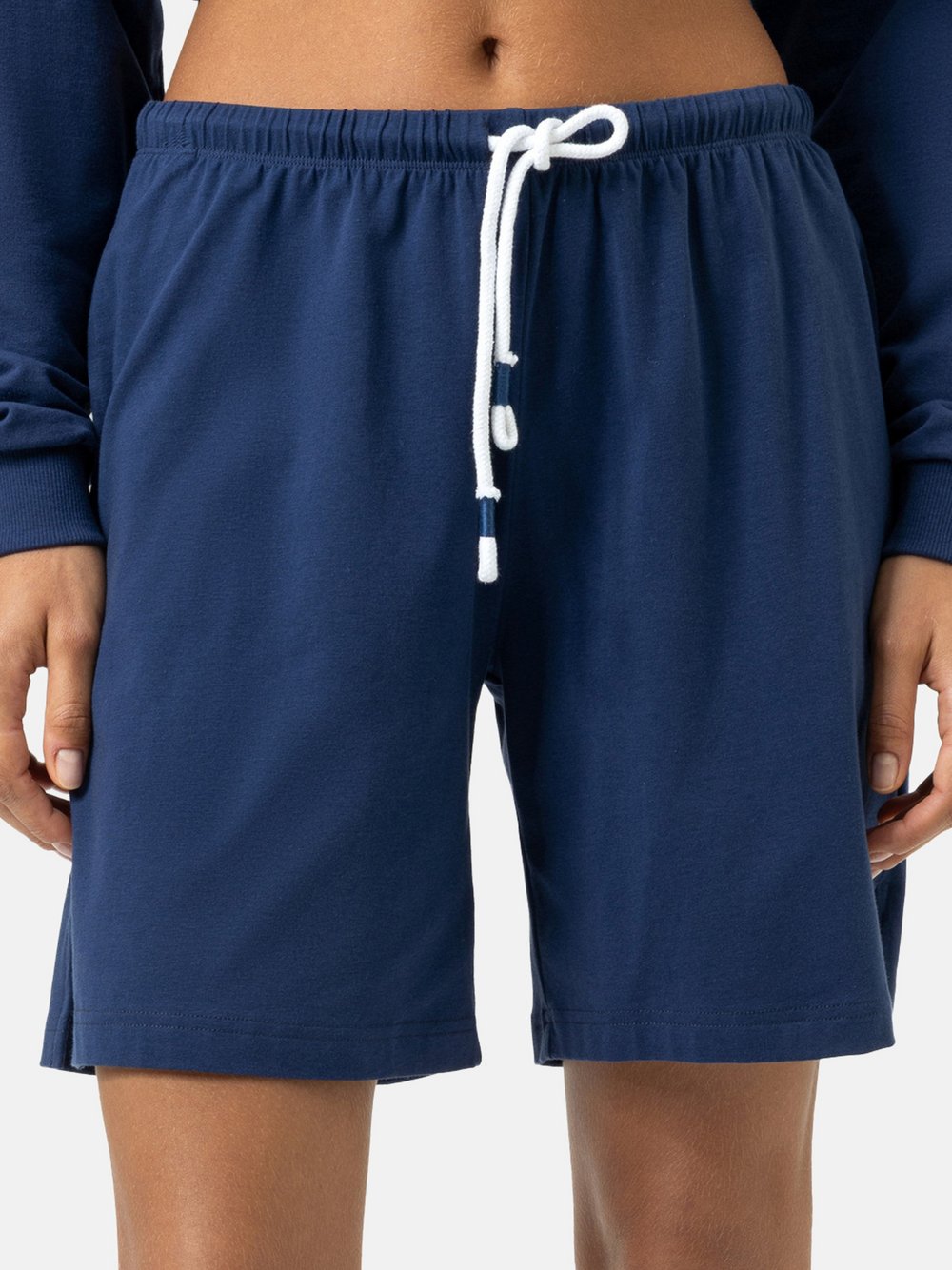 Mey Schlafanzug Hose Damen Baumwolle blau, XS