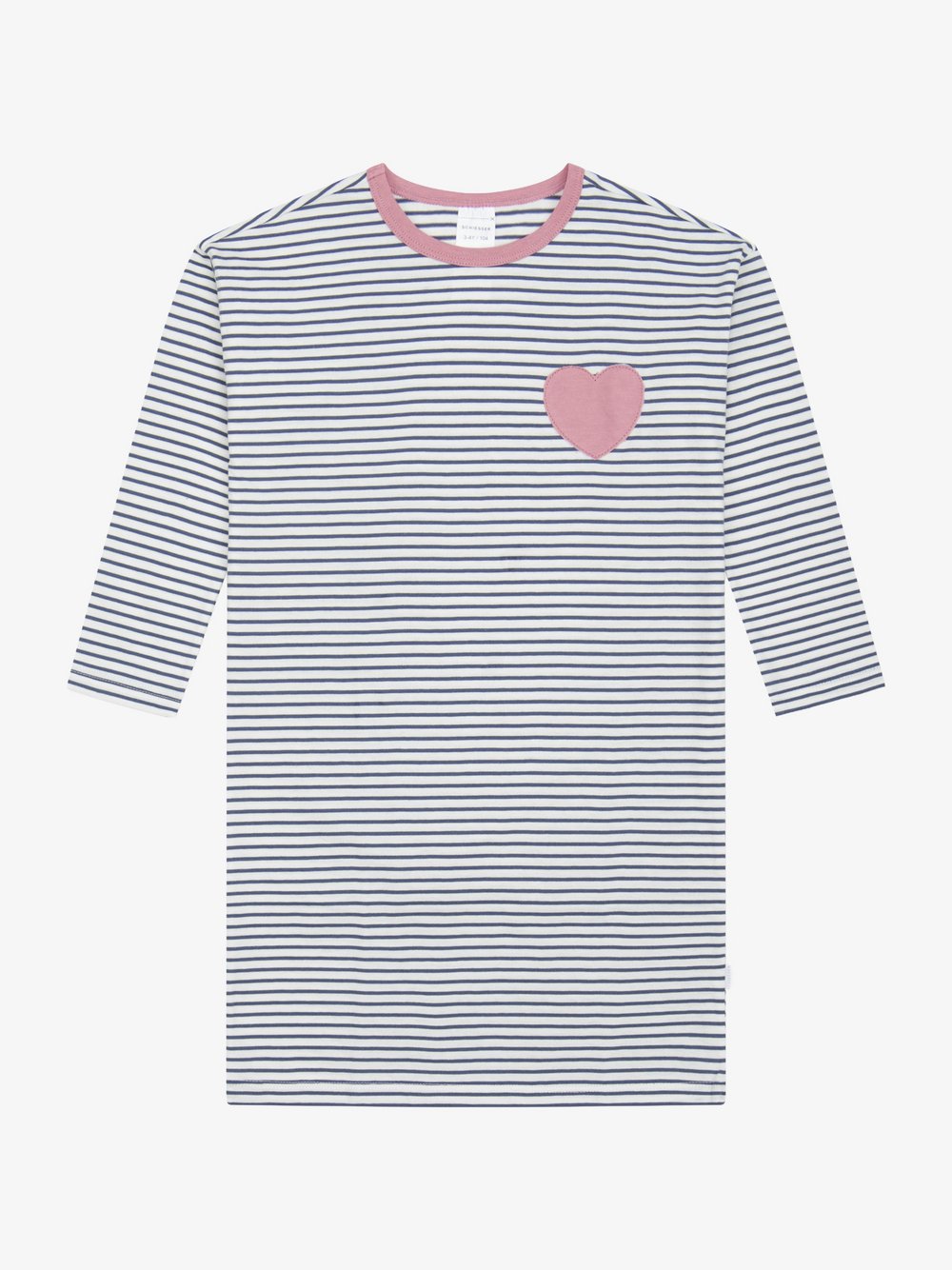 Schiesser Nachthemd Mädchen Baumwolle blau gestreift, 116