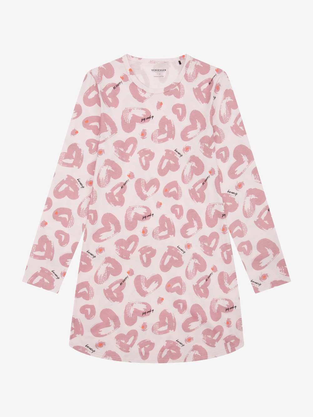 Schiesser Nachthemd Mädchen Baumwolle rosa bedruckt, 176