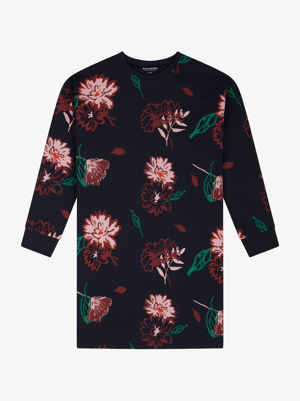 Schiesser Nachthemd  Mädchen Baumwolle blau gemustert, 164