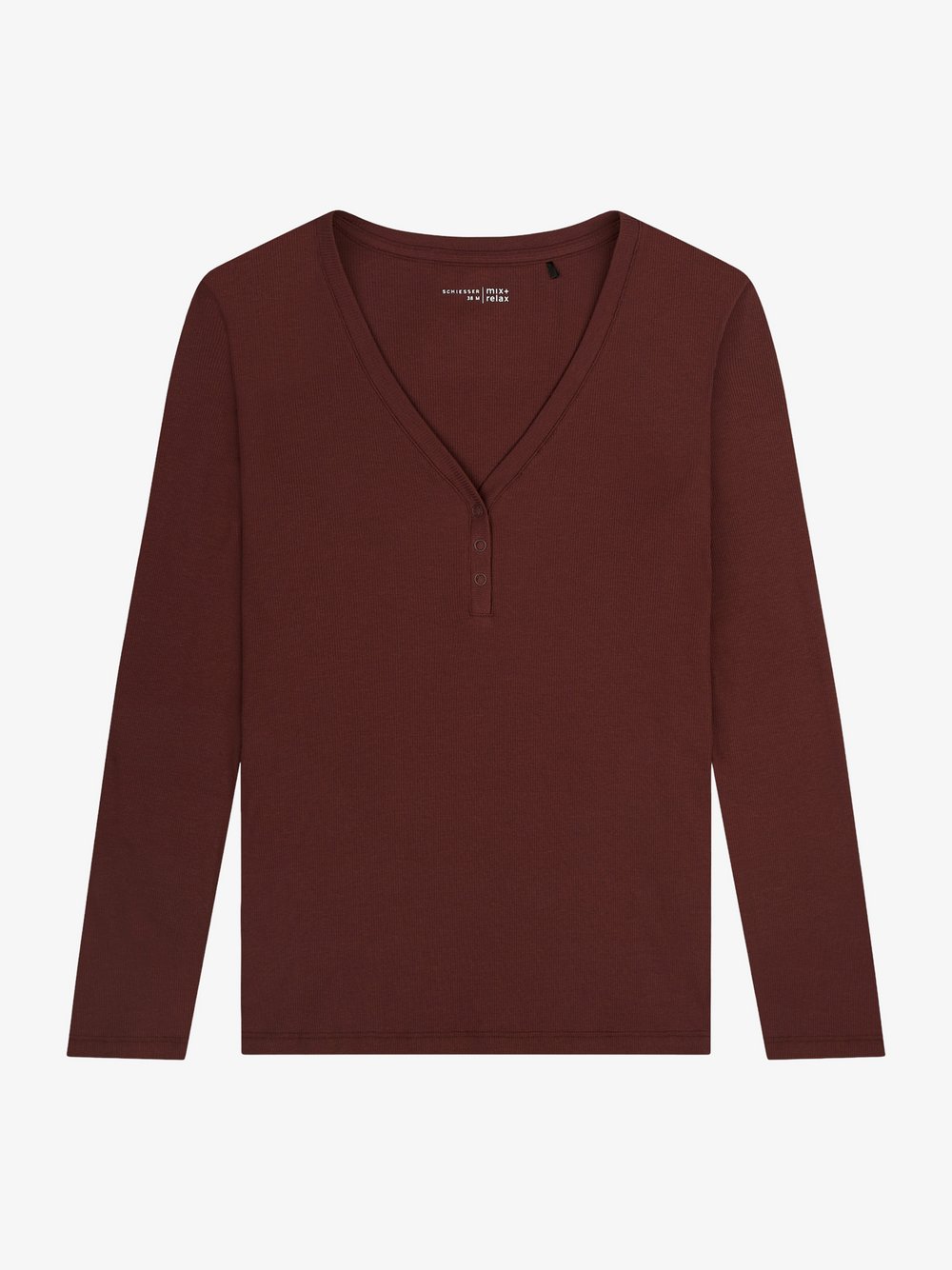 Schiesser Pyjamaoberteil Damen Jersey rot, 34