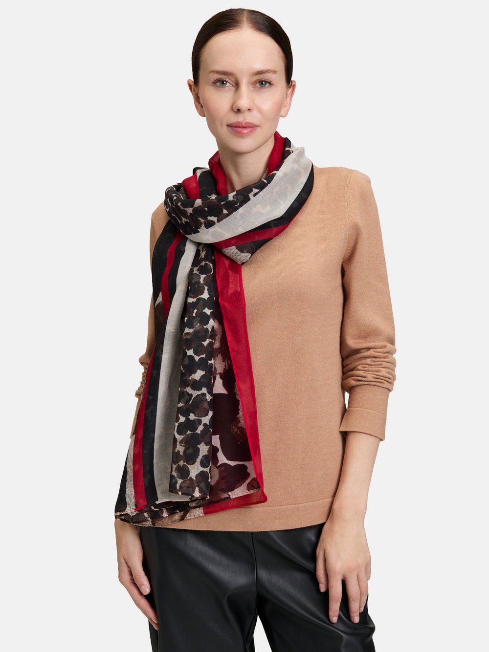 Betty Barclay Schal Damen braun gemustert, ONE SIZE