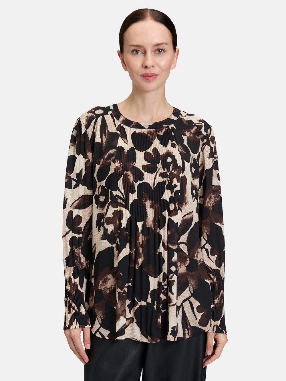 Betty Barclay Schlupfbluse Damen beige gemustert, 48