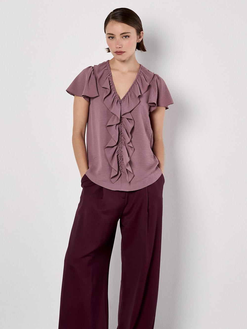 Apricot Bluse Damen rosa, 42