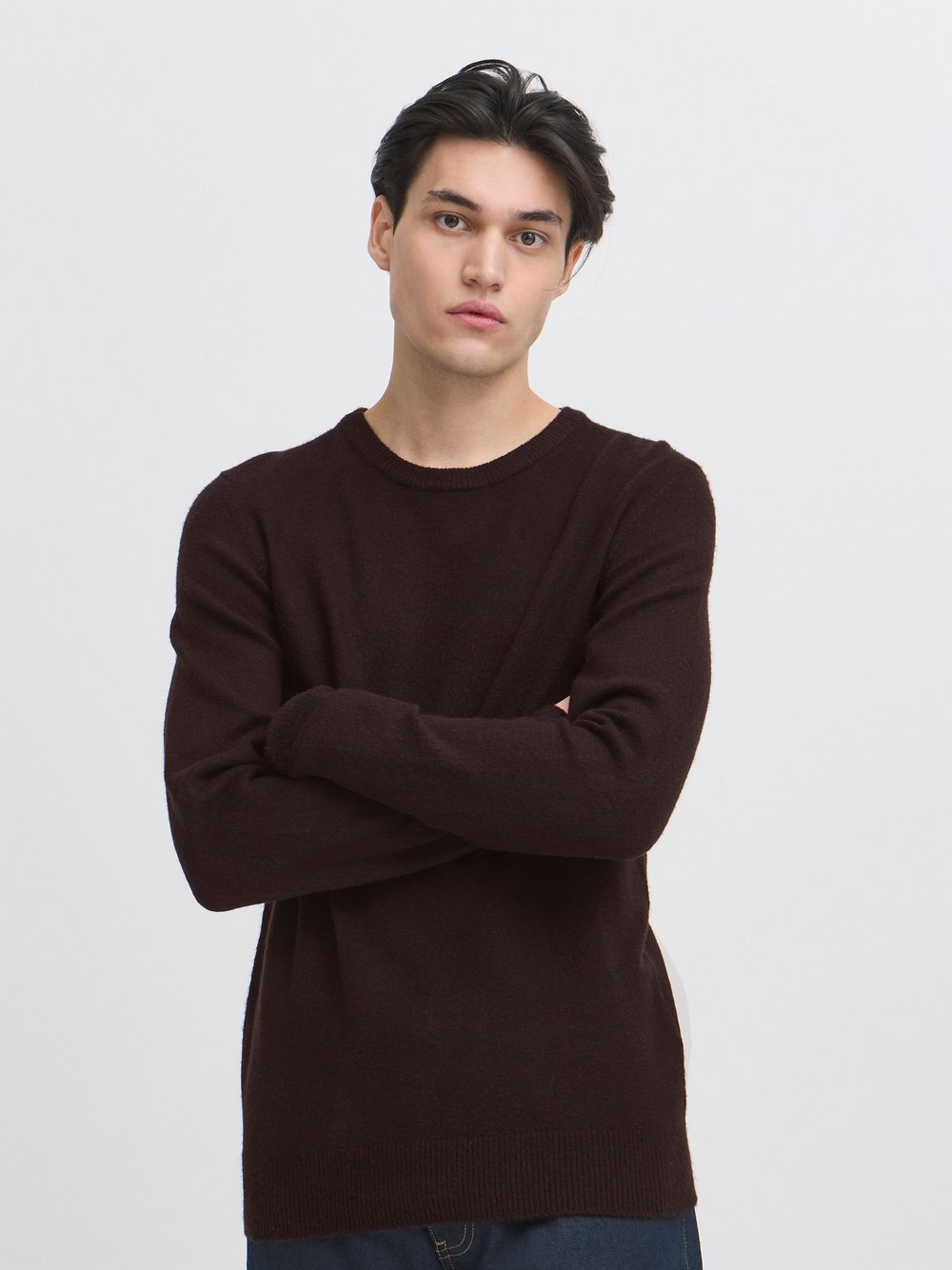 CASUAL FRIDAY Strickpullover Herren schwarz meliert, M