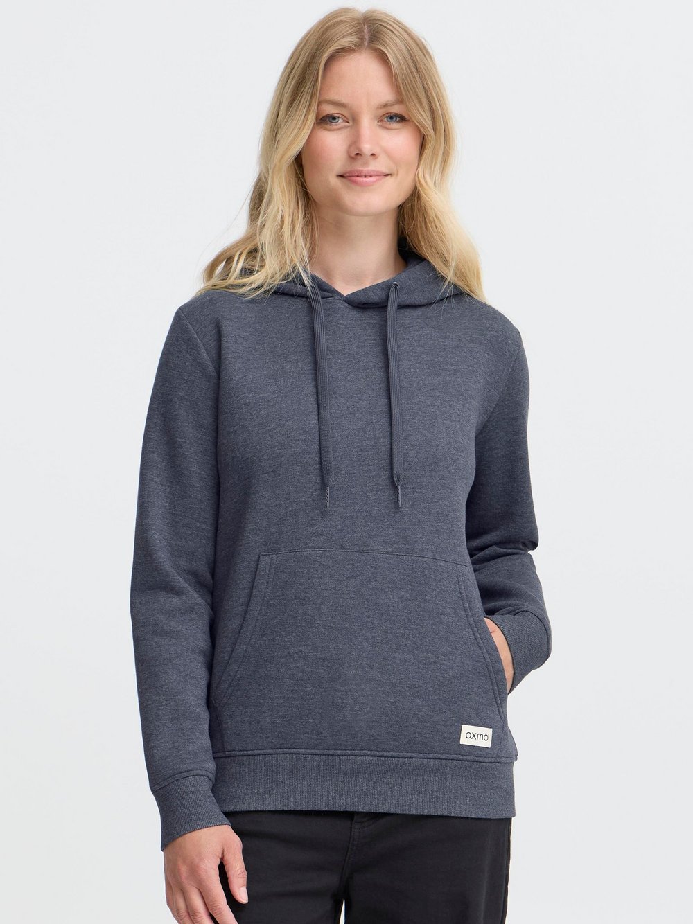 OXMO Hoodie Damen Baumwolle blau, S