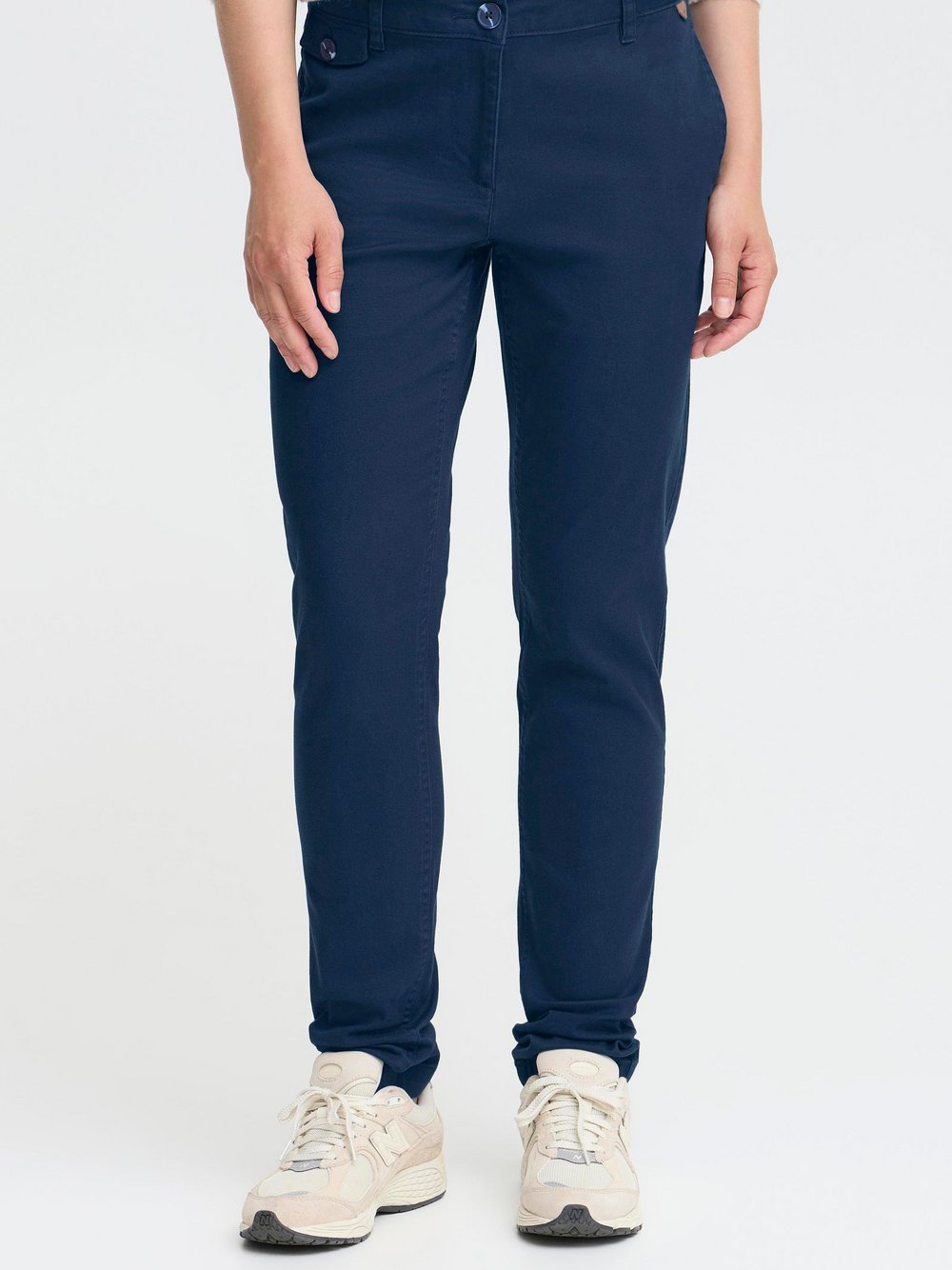 OXMO Chinohose Damen Baumwolle blau, 36-30