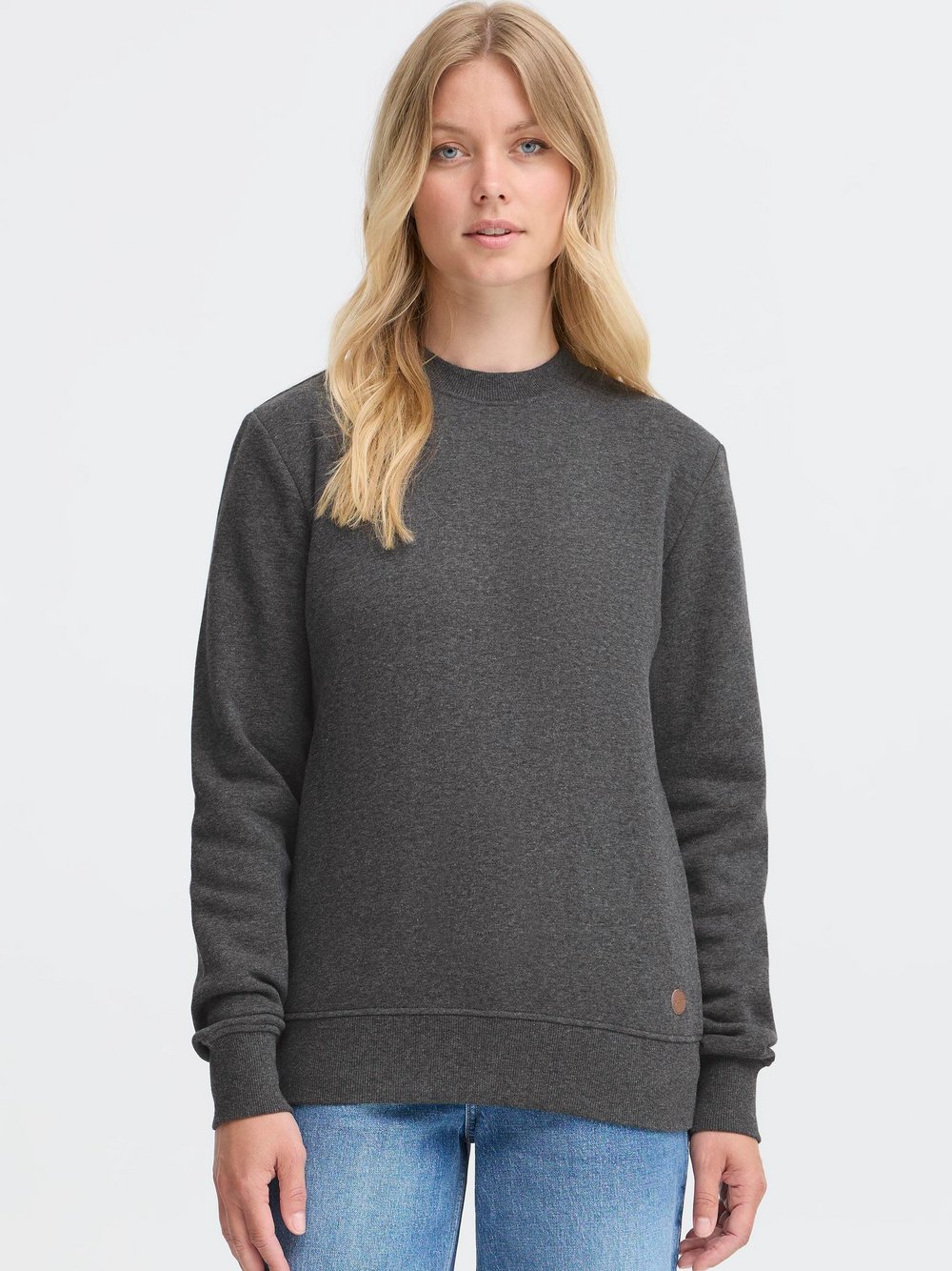 Thumbnail - OXMO Sweater Damen grau, L