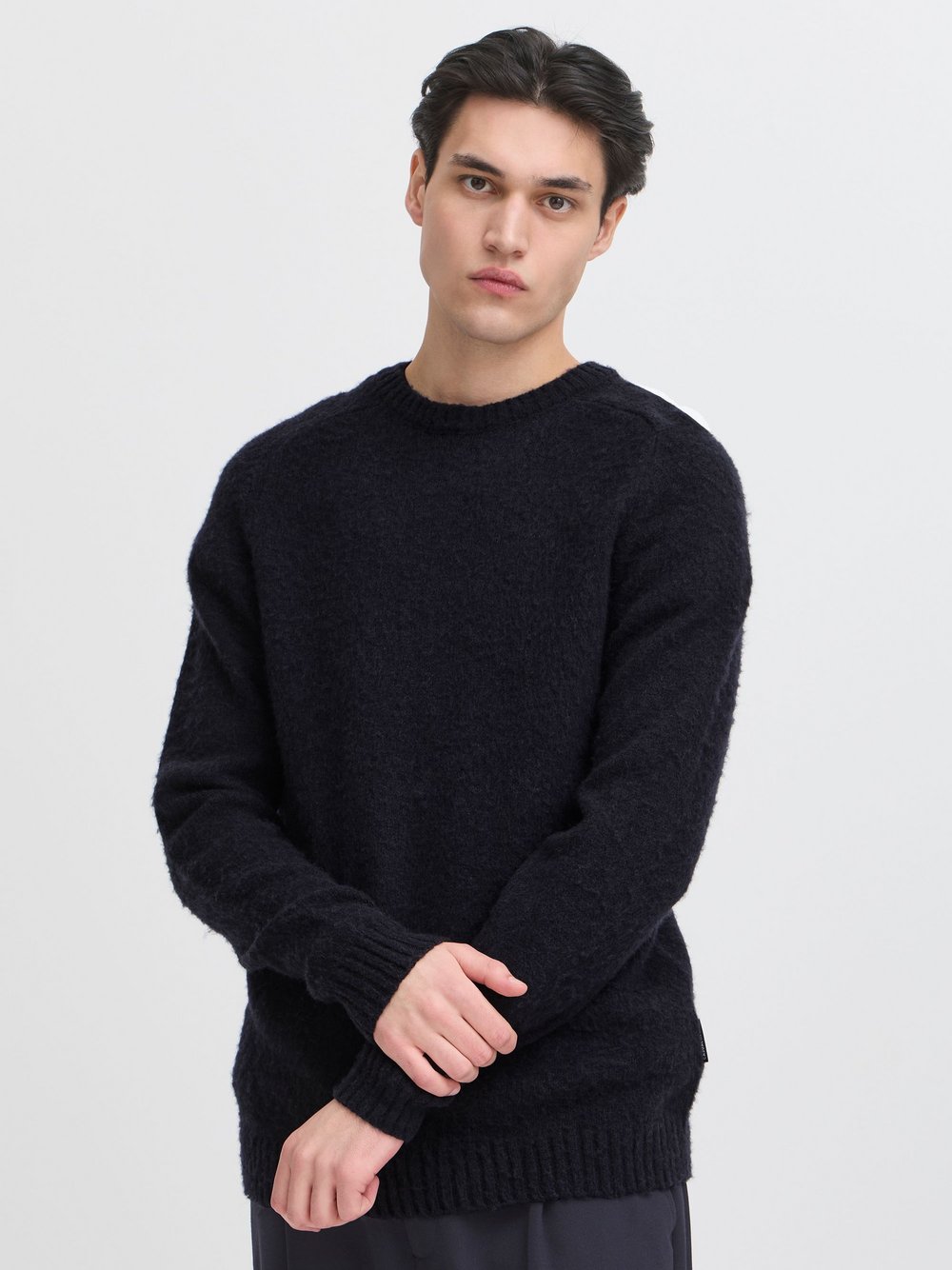 CASUAL FRIDAY Strickpullover Herren Textil blau meliert, L