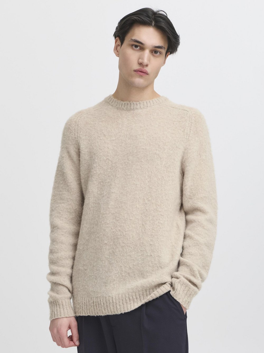 CASUAL FRIDAY Strickpullover Herren Textil beige meliert, XXXL