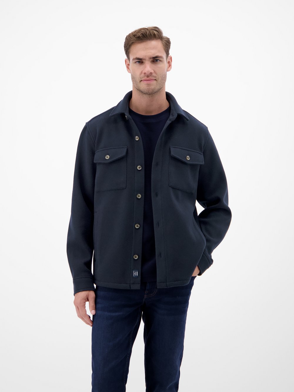 Thumbnail - LERROS Langarmhemd Herren Regular Fit blau, XXXL