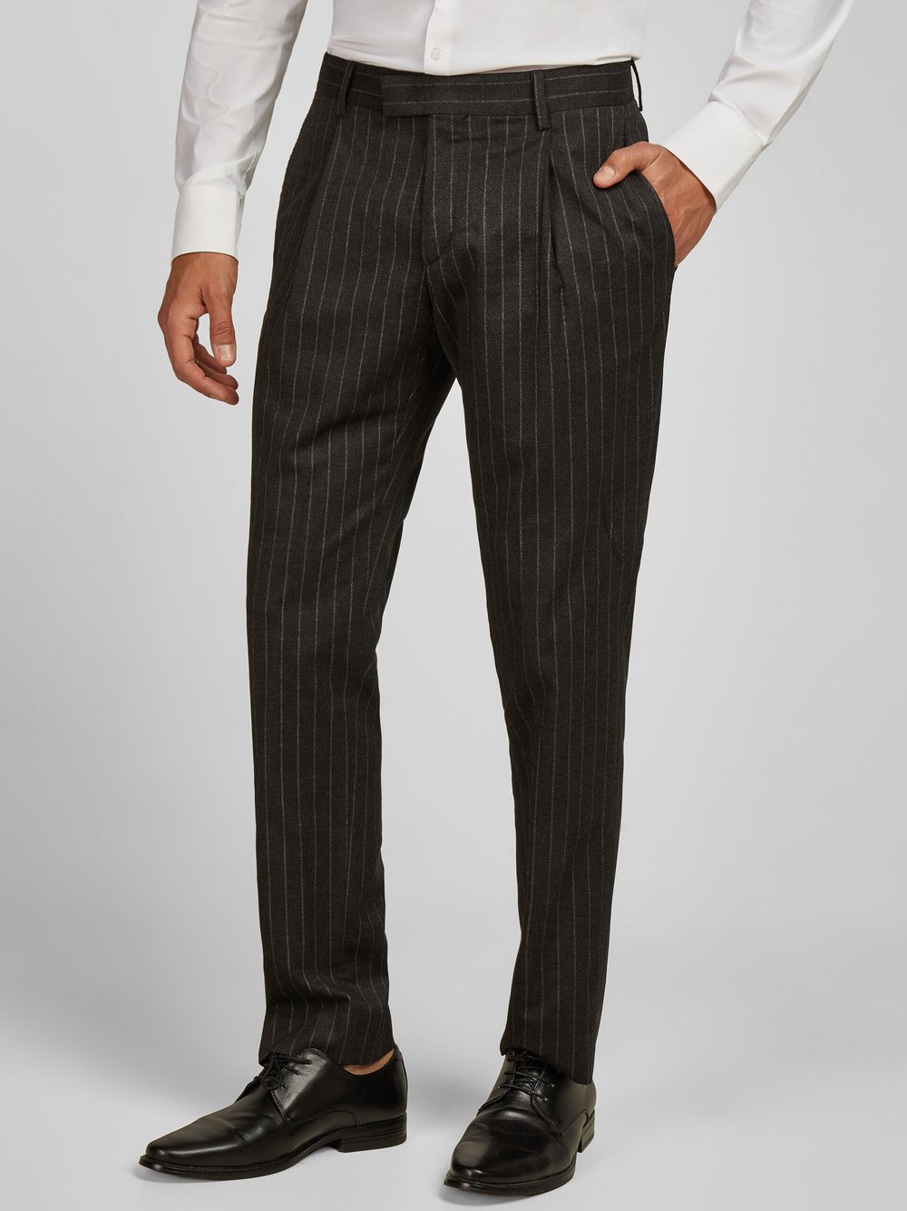 Daniel Hechter Hose Herren grau gestreift, 54