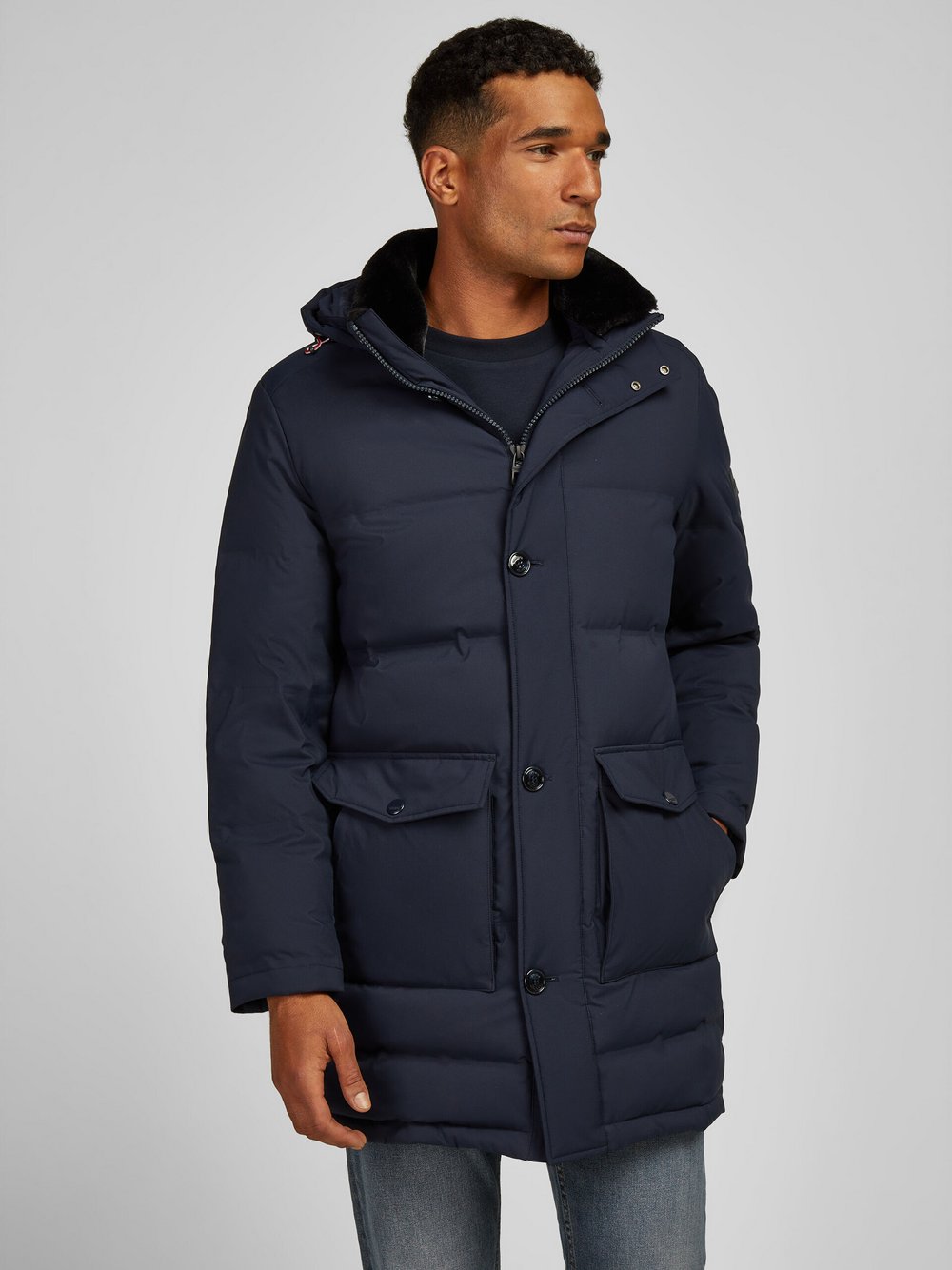 Thumbnail - Daniel Hechter Mantel Herren blau, 54