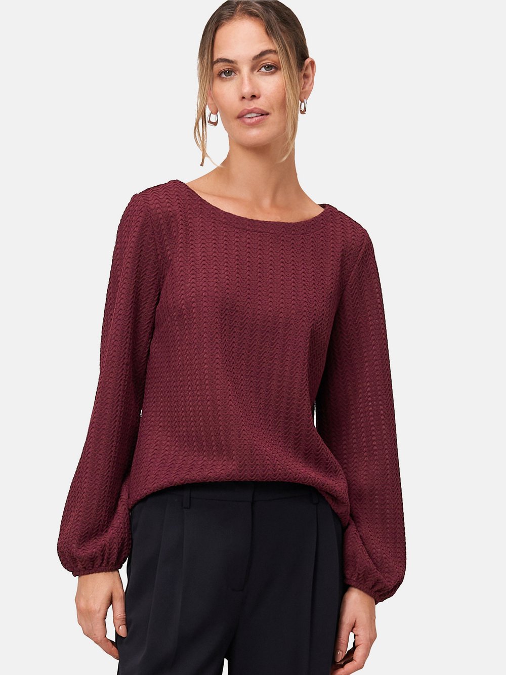 zero Strukturshirt Damen rot, 34