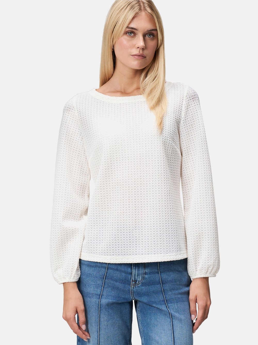 Thumbnail - zero Strukturshirt Damen weiß, 38