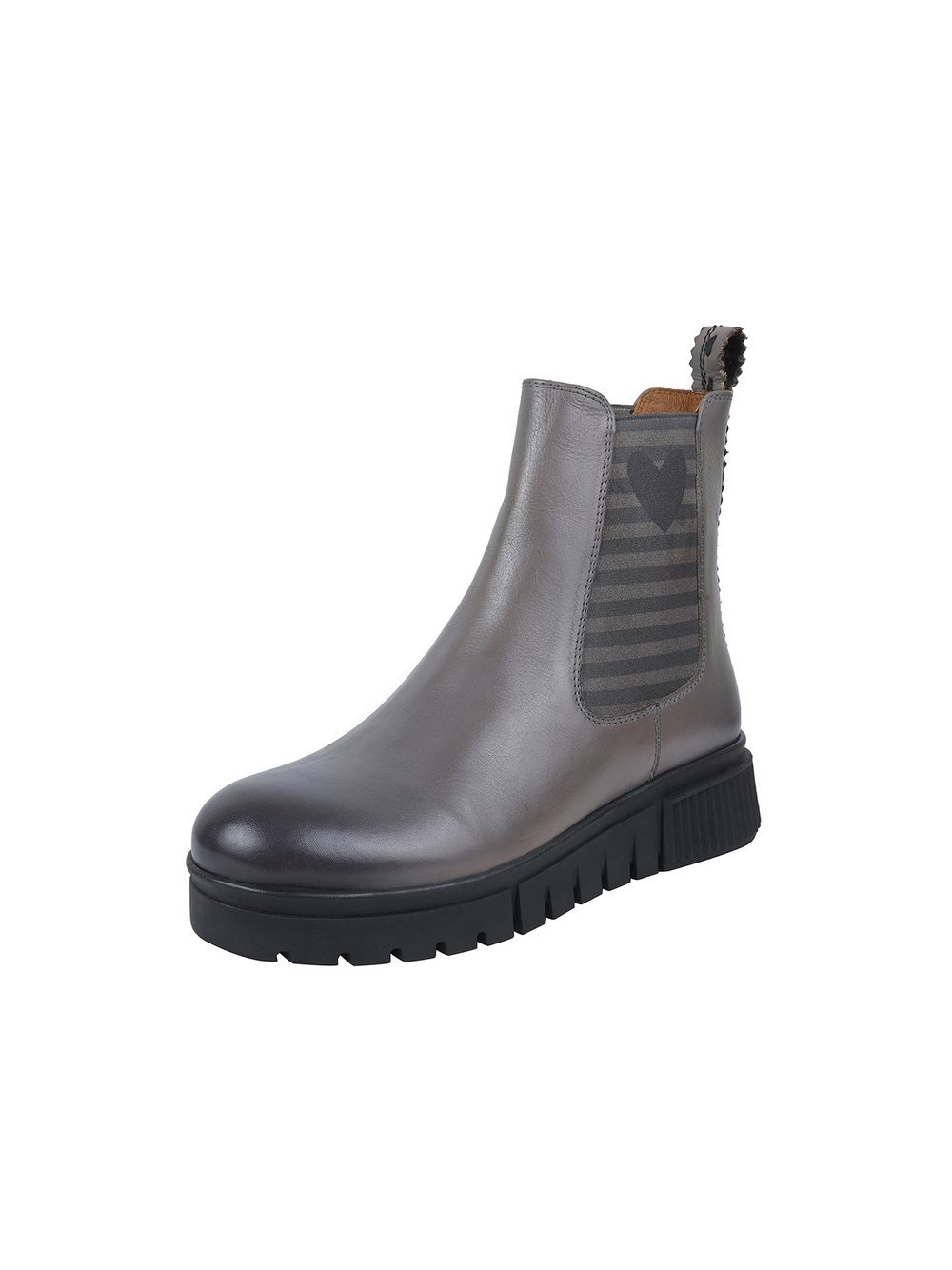 Crickit Chelsea-Boots Damen Leder beige bedruckt, 38