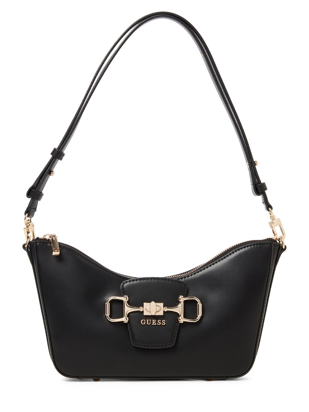 GUESS torba na ramię - Janie Kobiety Sztuczna skóra czarny, ONE SIZE