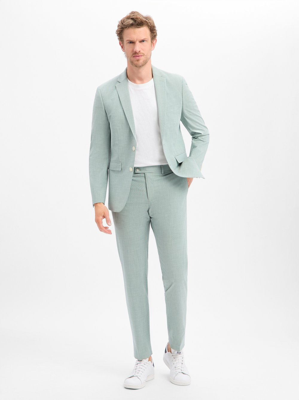 Finshley & Harding garnitur Mężczyźni Modern Fit zielony