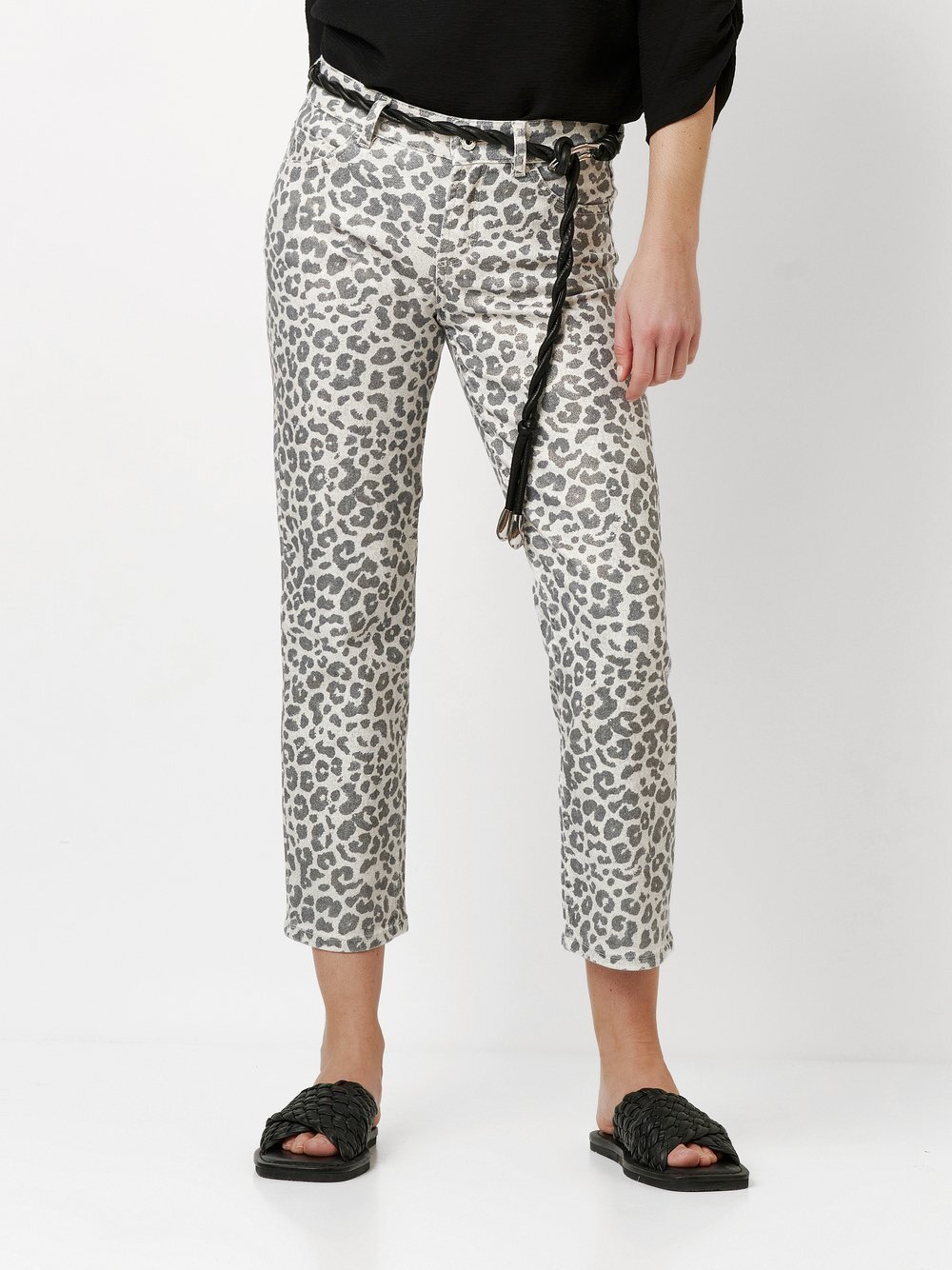 TONI Jeans Damen Baumwolle weiß bedruckt, 36