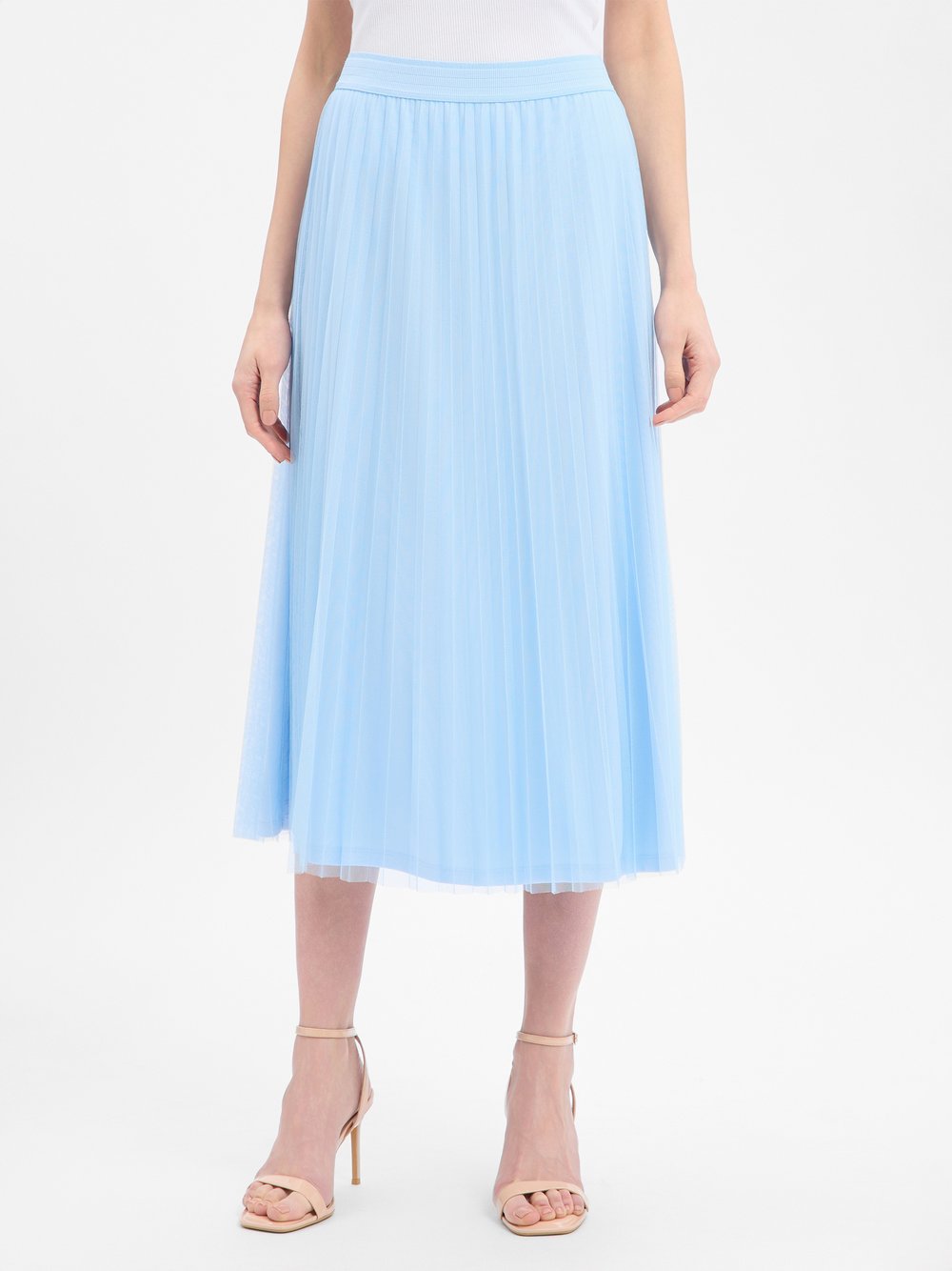 s.Oliver BLACK LABEL Plisseerock Damen blau, 46