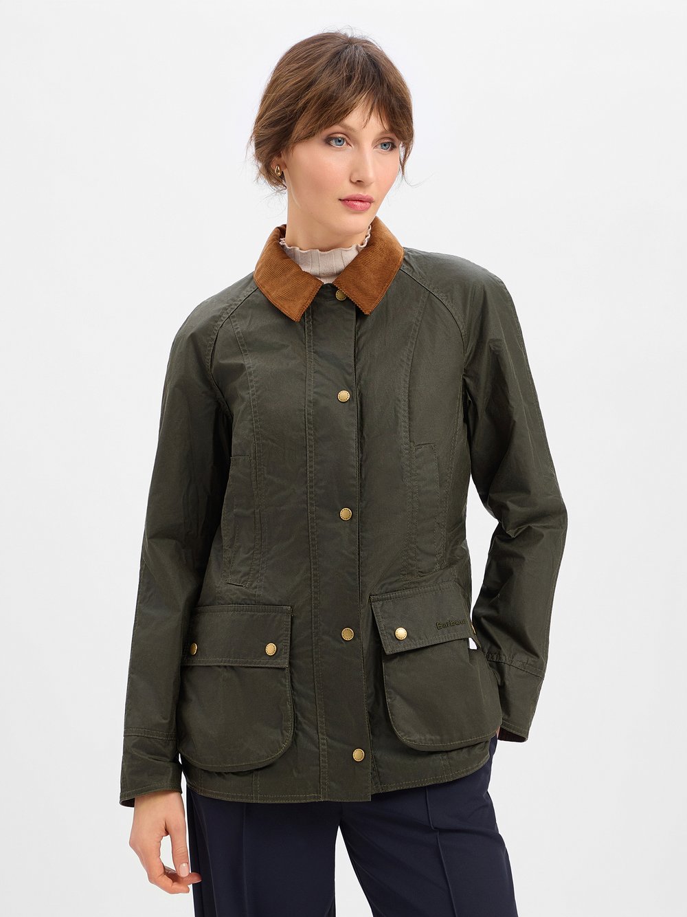 Thumbnail - Barbour Jacke Damen Baumwolle (100%) grün, 42
