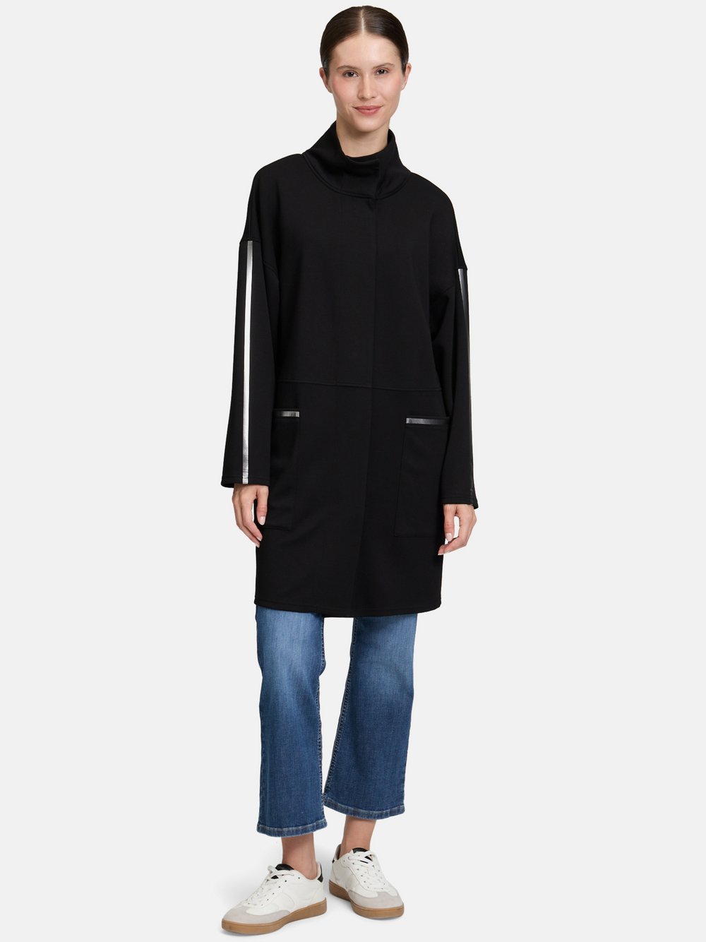 Betty Barclay Sweatmantel Damen Viskose schwarz, 36