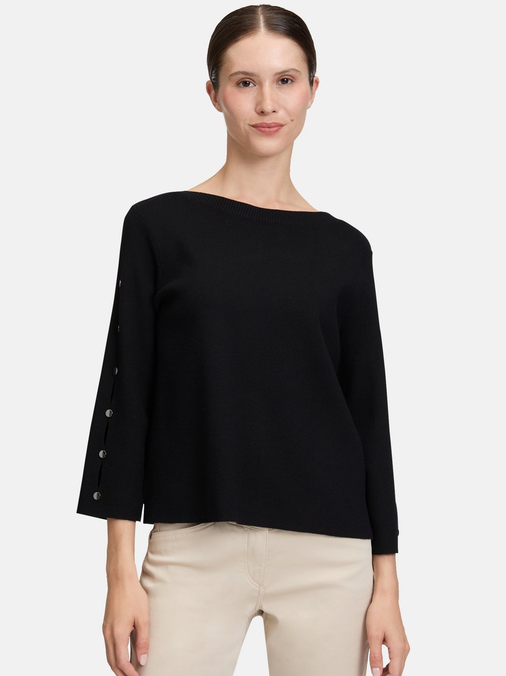 Betty Barclay Strickpullover Damen Viskose schwarz, 48