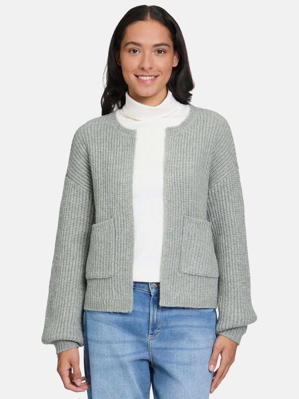 Cartoon Strick-Cardigan Damen grün, 38