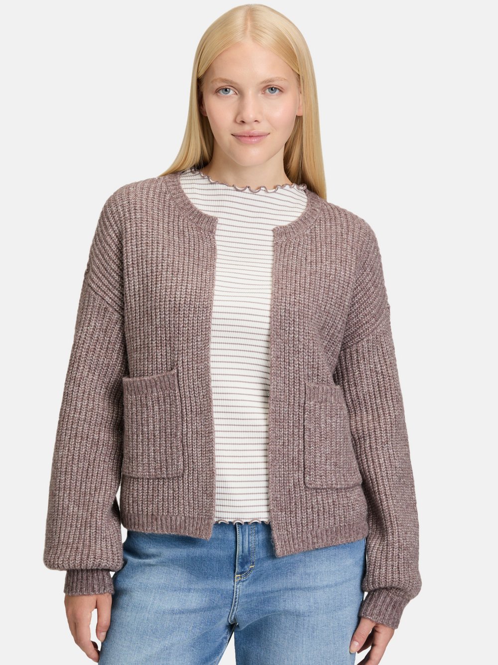 Cartoon Strick-Cardigan Damen lila, 34