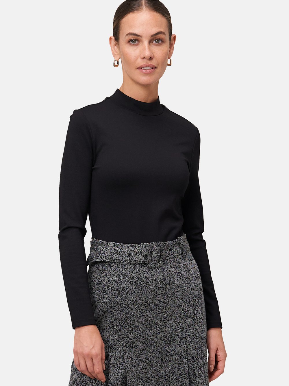 zero Minikleid Damen schwarz gemustert, 34
