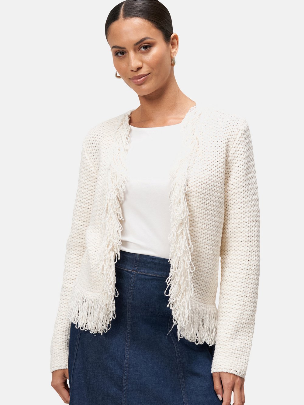 zero Strickjacke Damen weiß, 34