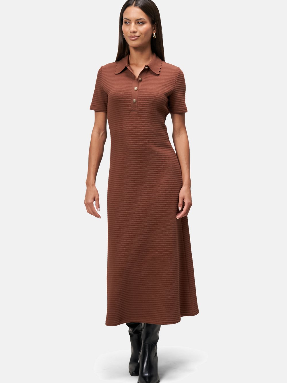 zero Strickkleid Damen braun, 40