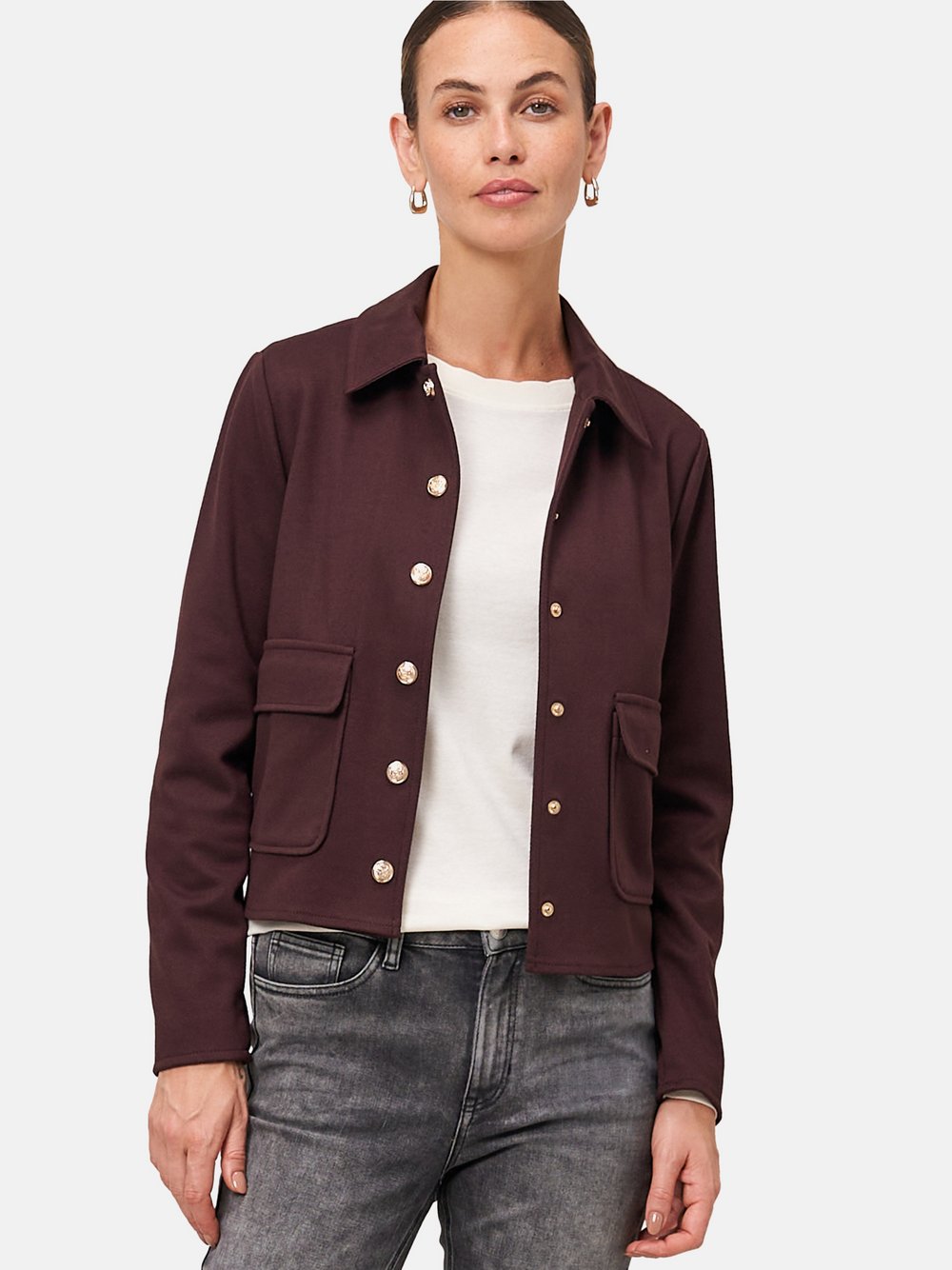 zero Twill-Blazer Damen rot, 40