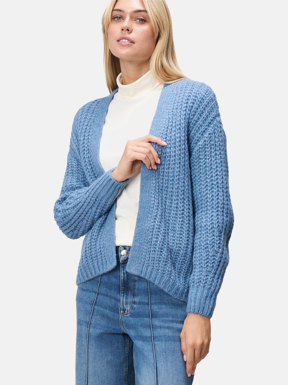 zero Grobstrickjacke Damen blau, S
