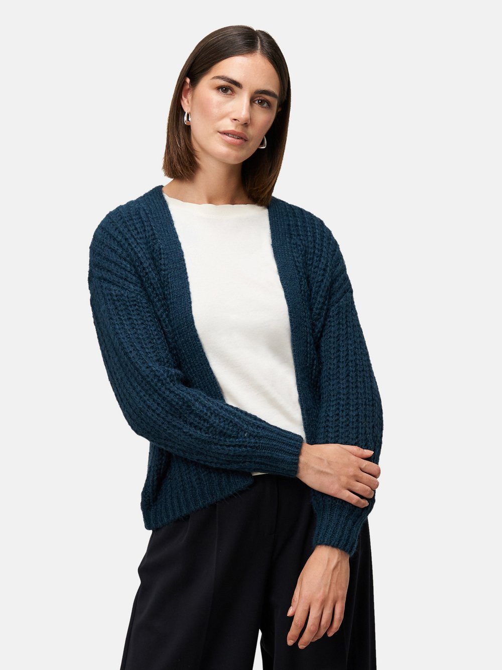 zero Grobstrickjacke Damen blau, L