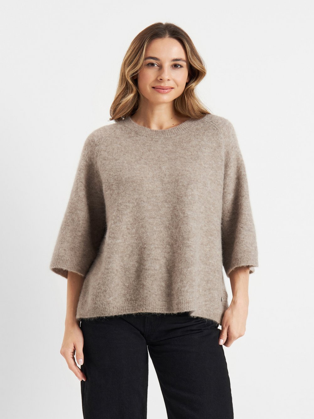 Thumbnail - Frieda & Freddies Strickpullover Damen Wolle beige, 38