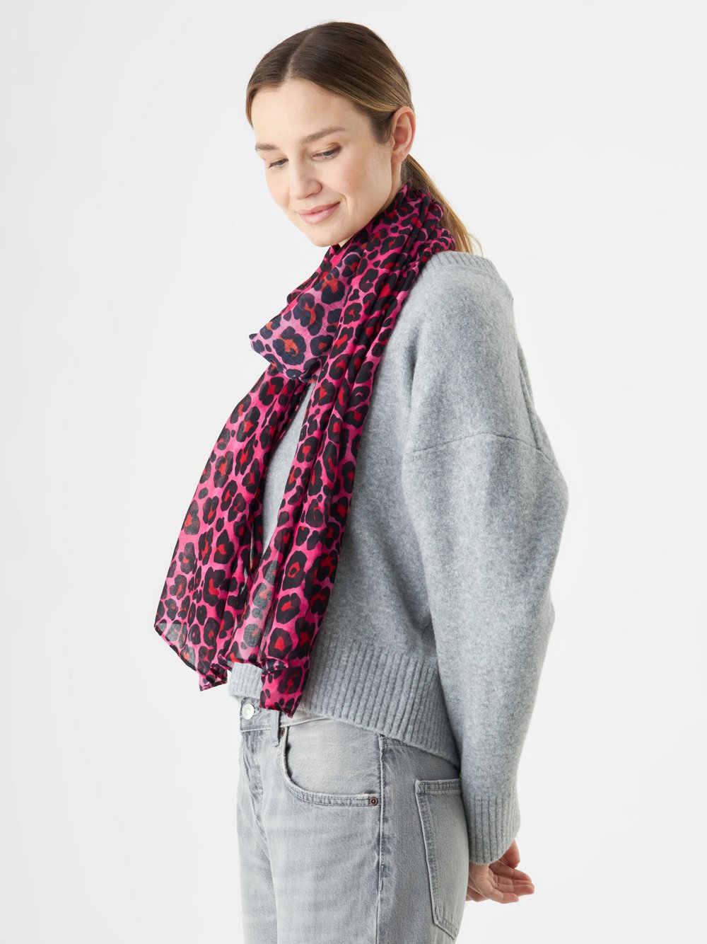 Codello Schal Damen pink bedruckt, ONE SIZE