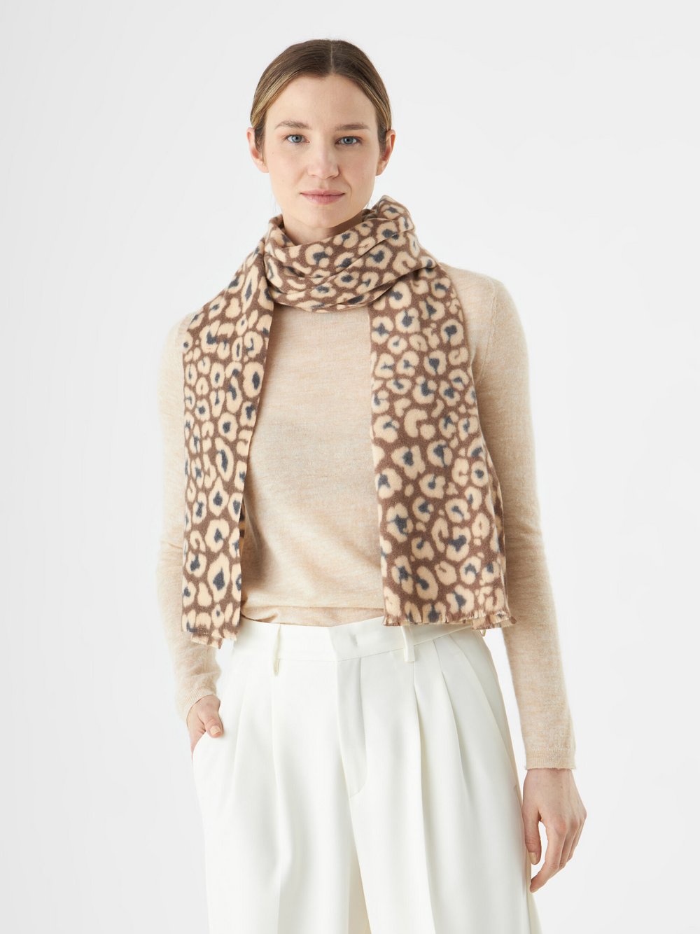 Thumbnail - Codello Schal Damen braun bedruckt, ONE SIZE