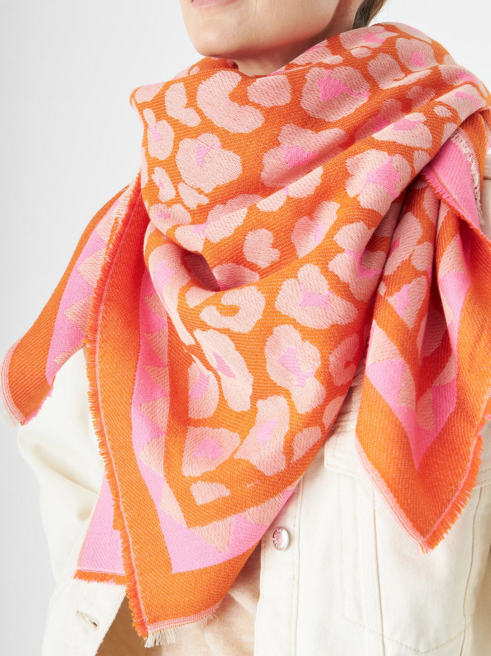 Thumbnail - Codello Tuch Damen orange bedruckt, ONE SIZE