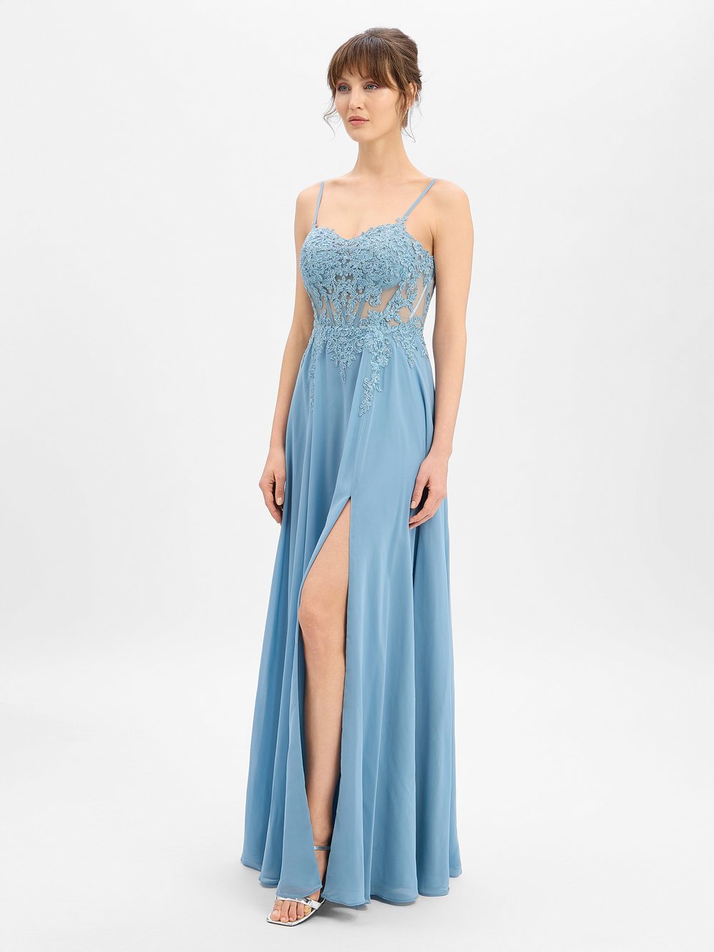 Luxuar Fashion Abendkleid Damen blau, 38