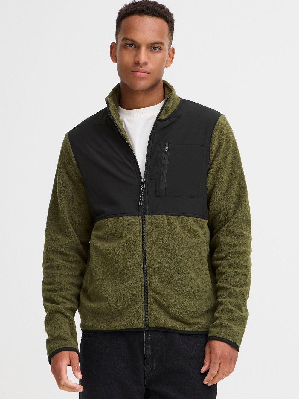 BLEND Trainingsjacke Herren grün, XL