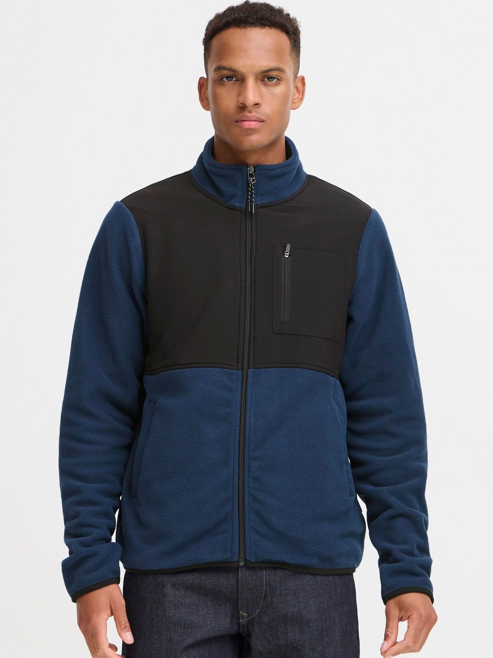 Thumbnail - BLEND Trainingsjacke Herren blau, S