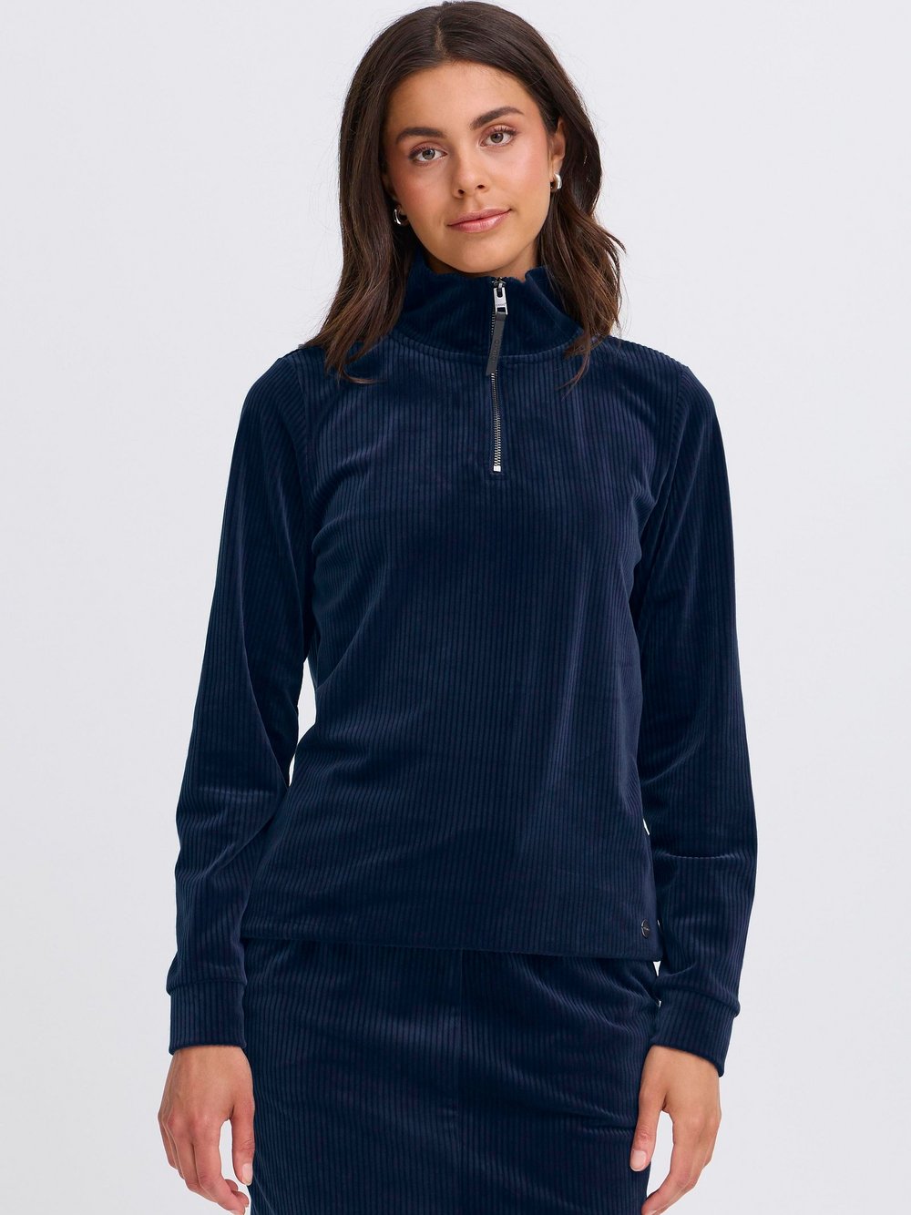 OXMO Longsweatshirt Damen blau, XL
