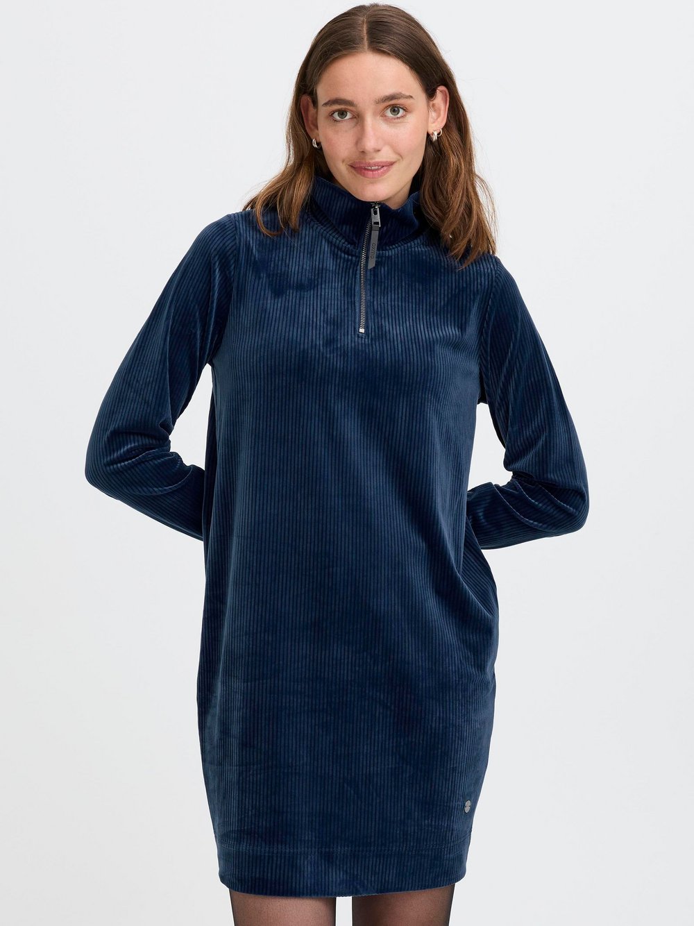 OXMO Sweatkleid Damen blau, S