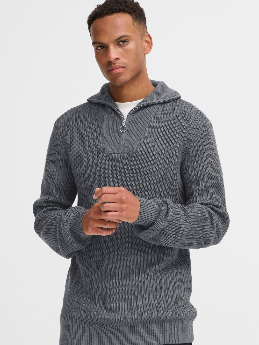 BLEND Troyer Herren Textil grau, M