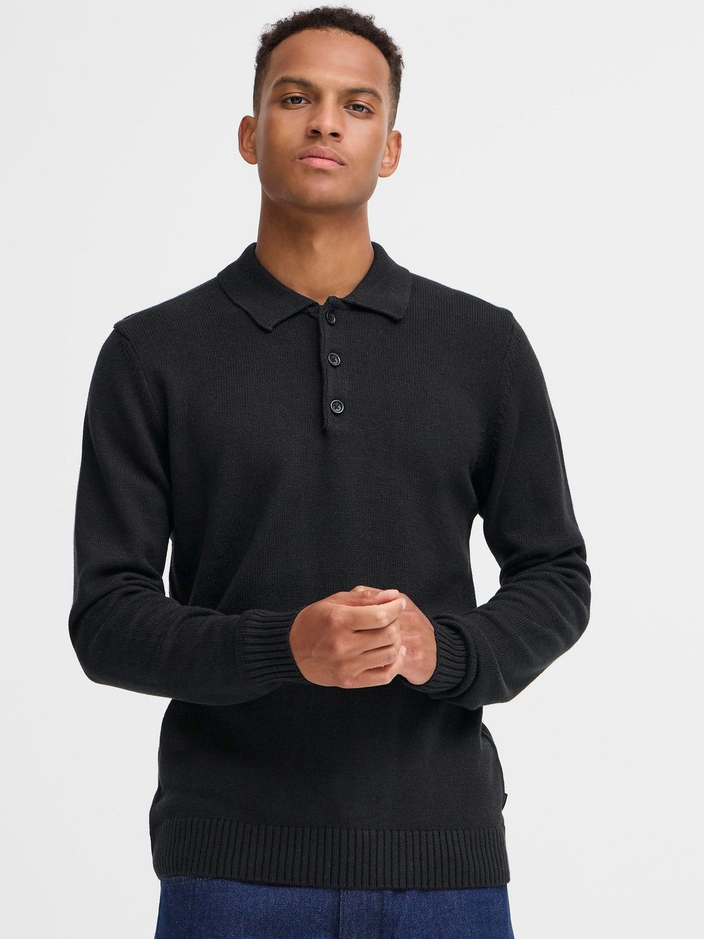 BLEND Strickpullover Herren Textil schwarz, XL